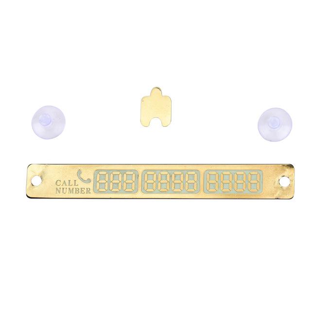 Car Interior Accessories Parking Number Plate Car Parking Card Telephone Number Card Notice Night Florescent Sucker Plate 17*7