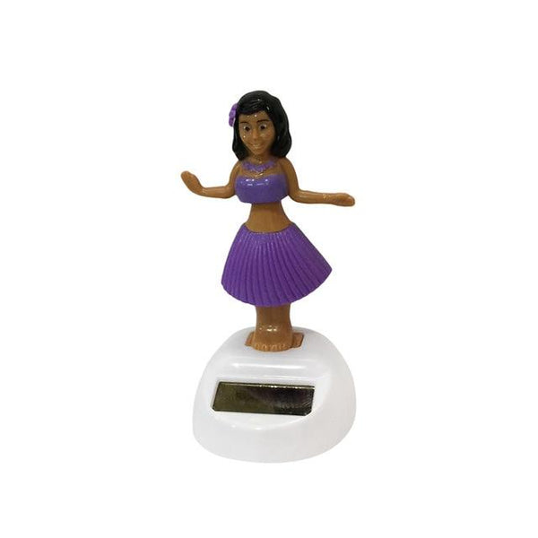 Solar Dancing Hawaii girl Hula Shaking Head Toy Auto Interior Decompression Dashboard Decoration Car Ornaments Car Accessories 4