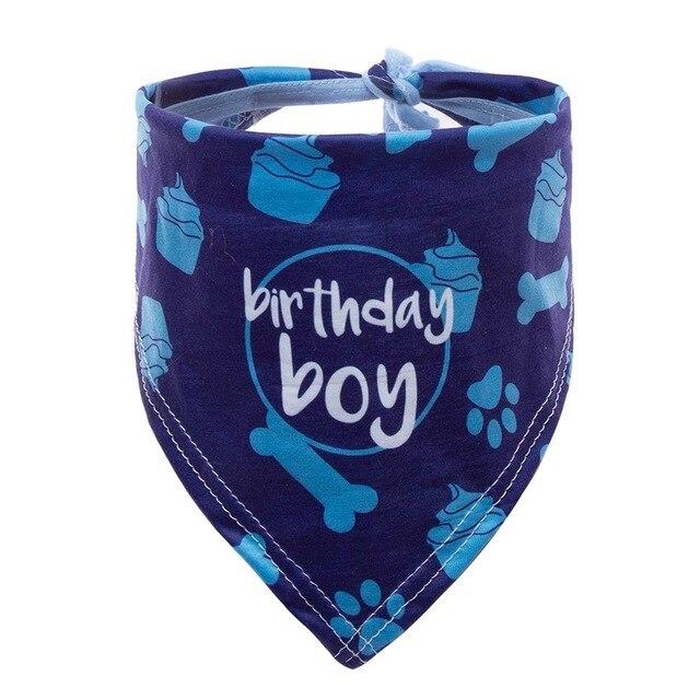 Pet Cute Scarf Dog Cat Birthday Soft Bandana Fashion Dog Puppy Cat Party Birthday Decoration Scarf Dog Accessories