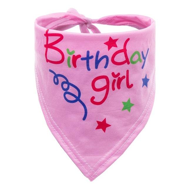 Pet Cute Scarf Dog Cat Birthday Soft Bandana Fashion Dog Puppy Cat Party Birthday Decoration Scarf Dog Accessories