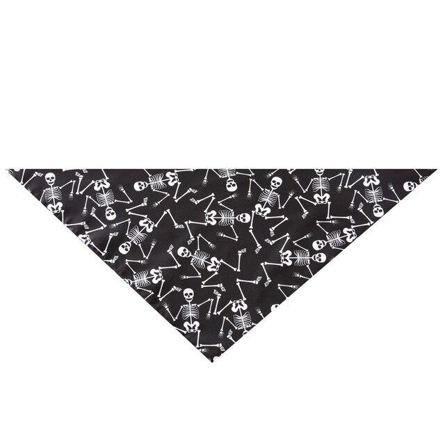 Dog Halloween Bandana Neckerchief Pet Accessories Pet Scarf Personalized Pet Bandanas For Dog Pumpkin Cartoon Dog Scarf Pattern