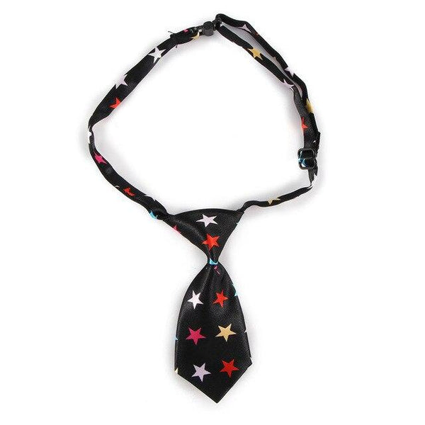 Houkiper 1pc Portable Adjustable Polyester Note Print Decor Pet Cat Dog Puppy Tie Necktie Accessories Gift