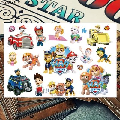 Kids 3d Cute Dog Agent Child Temporary Body Art Flash Tattoo Sticker 17*10cm Waterproof painless tattoo Free shipping