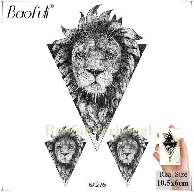 Galaxy Planets Mountain Men Temporary Tattoo Geometry King Lion Deer Waterproof Fake Tatoos Body Art Arms Legs Tattoo Stickers
