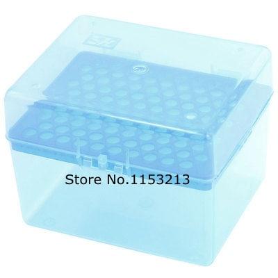 Plastic pipette tips box import 60 / 100 vents for 1ml biological laboratory pipette tip cartridge 1000ul / 96 vents Lengthened