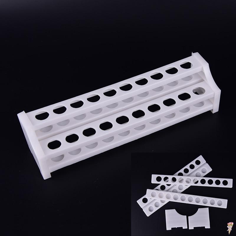 Plastic 20 Holes Test Tube And Tube Pipette Holder Rack Display For Centrifuge Tubes Laboratory Supplies