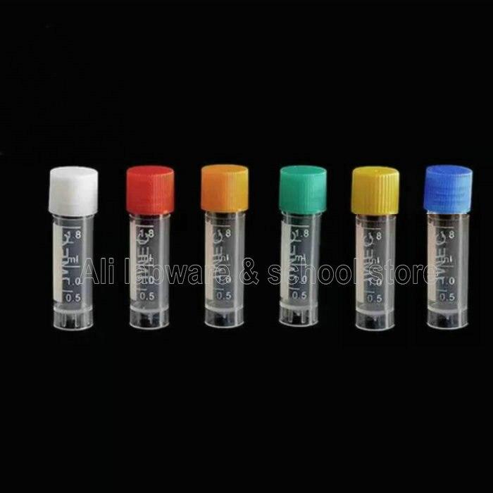 1.8ML Graduated 100/200/300/500/1000PCS Laboratory Using Plastic Cryovial Freezing Tube With Cover