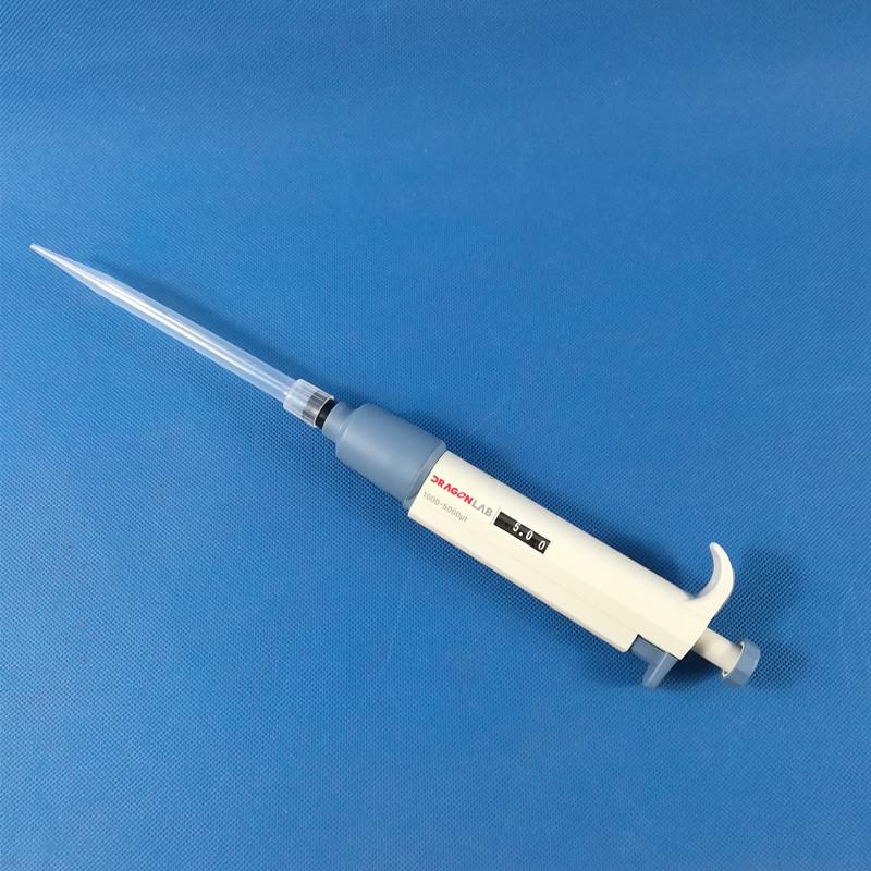 1-5ml Dragon Lab Brand Single Channel Manual Adjustable TopPette Pipette Pipettor Pipet Transfer Pipette ,buy one get 10 tips