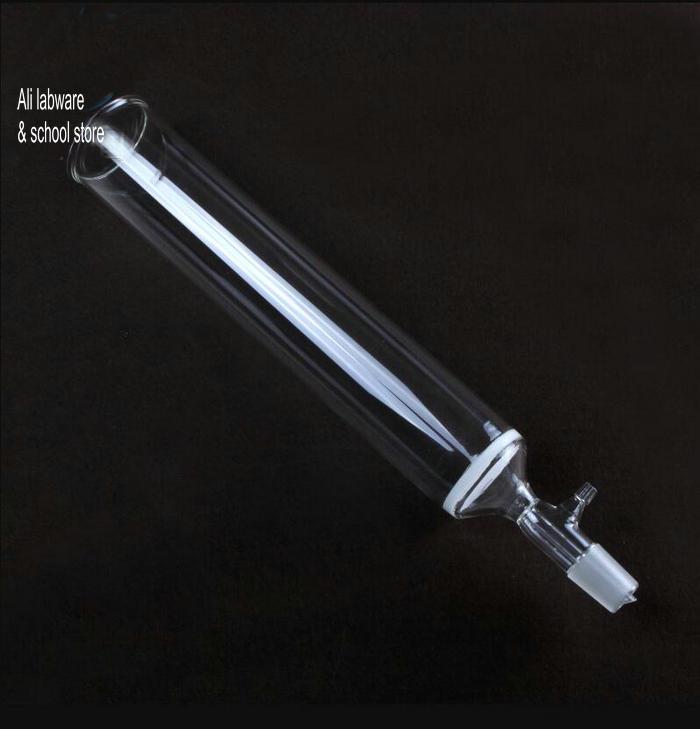 1pcs 40mm 50mm 60mm*300mm lab glass sand core chromatography column with 24# standard mouth