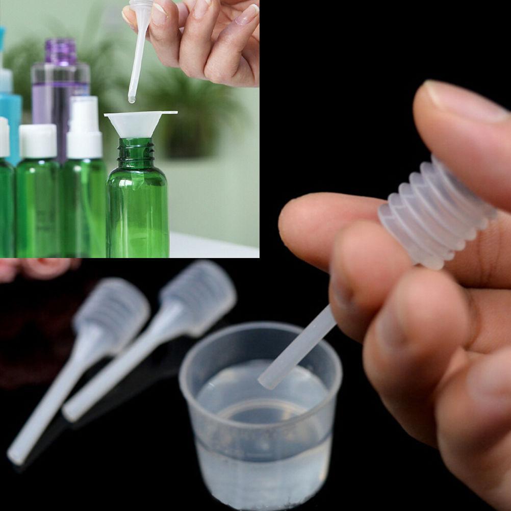 10Pcs Mini Plastic For Perfume Diffuser Bottle Mini Liquid Oil Dropper Lab Supply 64mm Essential Empty Container