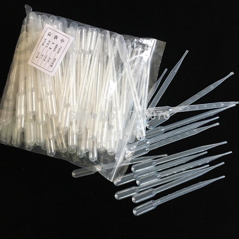 1000pcs/pack Pasteur Pipettes Plastic transparent disposable dropper transfer graduated pipettes for school lab LDPE 1ml