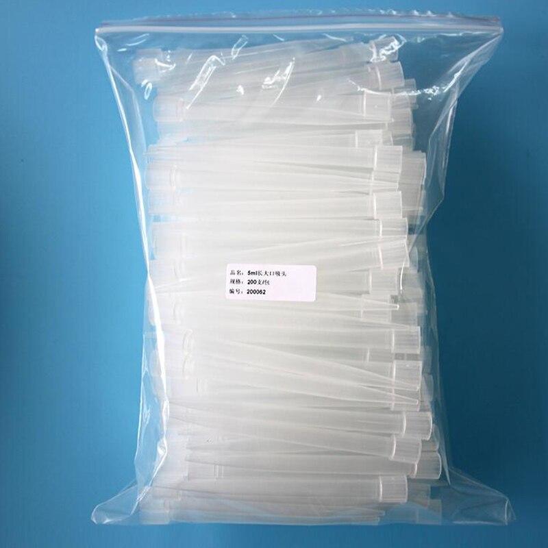 100 Pcs 5 Ml Pipette Tip Transparent Smoothly Nozzle Tip Accessories Lab Supplies Perfect Fit for Most Pipettes