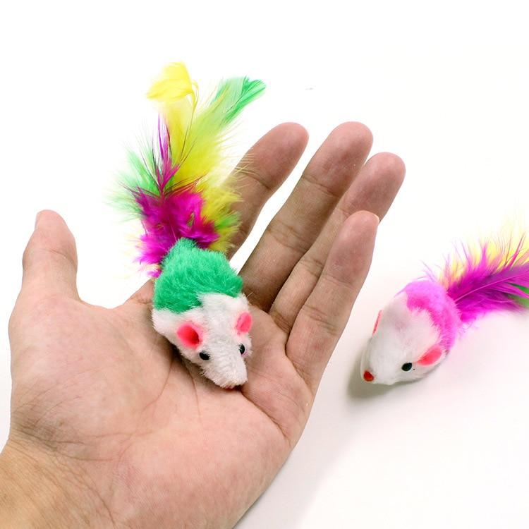 New 3/10pcs Cat mice toys False Mouse Interactive Mini Funny Plush Animal Playing Toys For Cats Kitten Toys