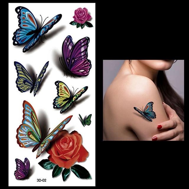 New 1PC Fashion Women Men Waterproof Temporary Tattoo Removable Simulation Vivid Body Art 3D-14 Scorpion Defiler Halloween