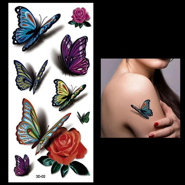 New 1PC Fashion Women Men Waterproof Temporary Tattoo Removable Simulation Vivid Body Art 3D-14 Scorpion Defiler Halloween