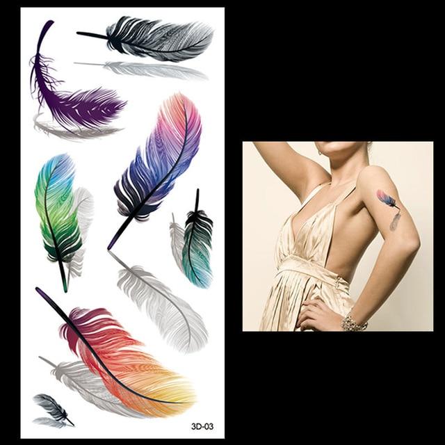New 1PC Fashion Women Men Waterproof Temporary Tattoo Removable Simulation Vivid Body Art 3D-14 Scorpion Defiler Halloween