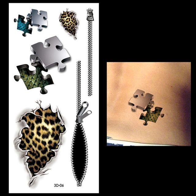 New 1PC Fashion Women Men Waterproof Temporary Tattoo Removable Simulation Vivid Body Art 3D-14 Scorpion Defiler Halloween