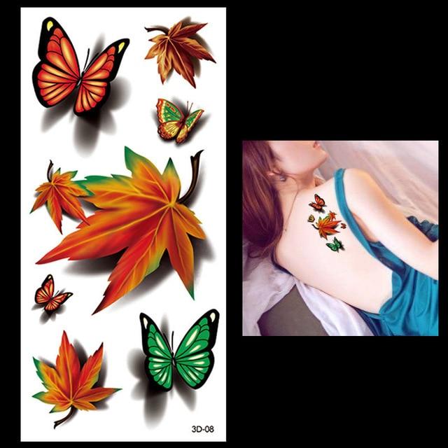 New 1PC Fashion Women Men Waterproof Temporary Tattoo Removable Simulation Vivid Body Art 3D-14 Scorpion Defiler Halloween