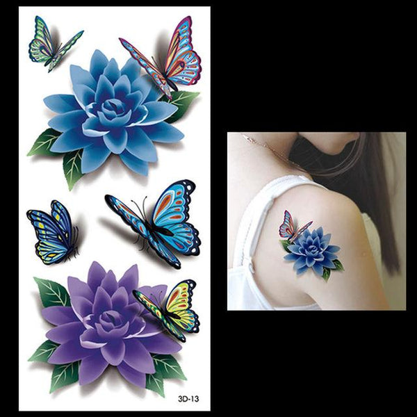 New 1PC Fashion Women Men Waterproof Temporary Tattoo Removable Simulation Vivid Body Art 3D-14 Scorpion Defiler Halloween