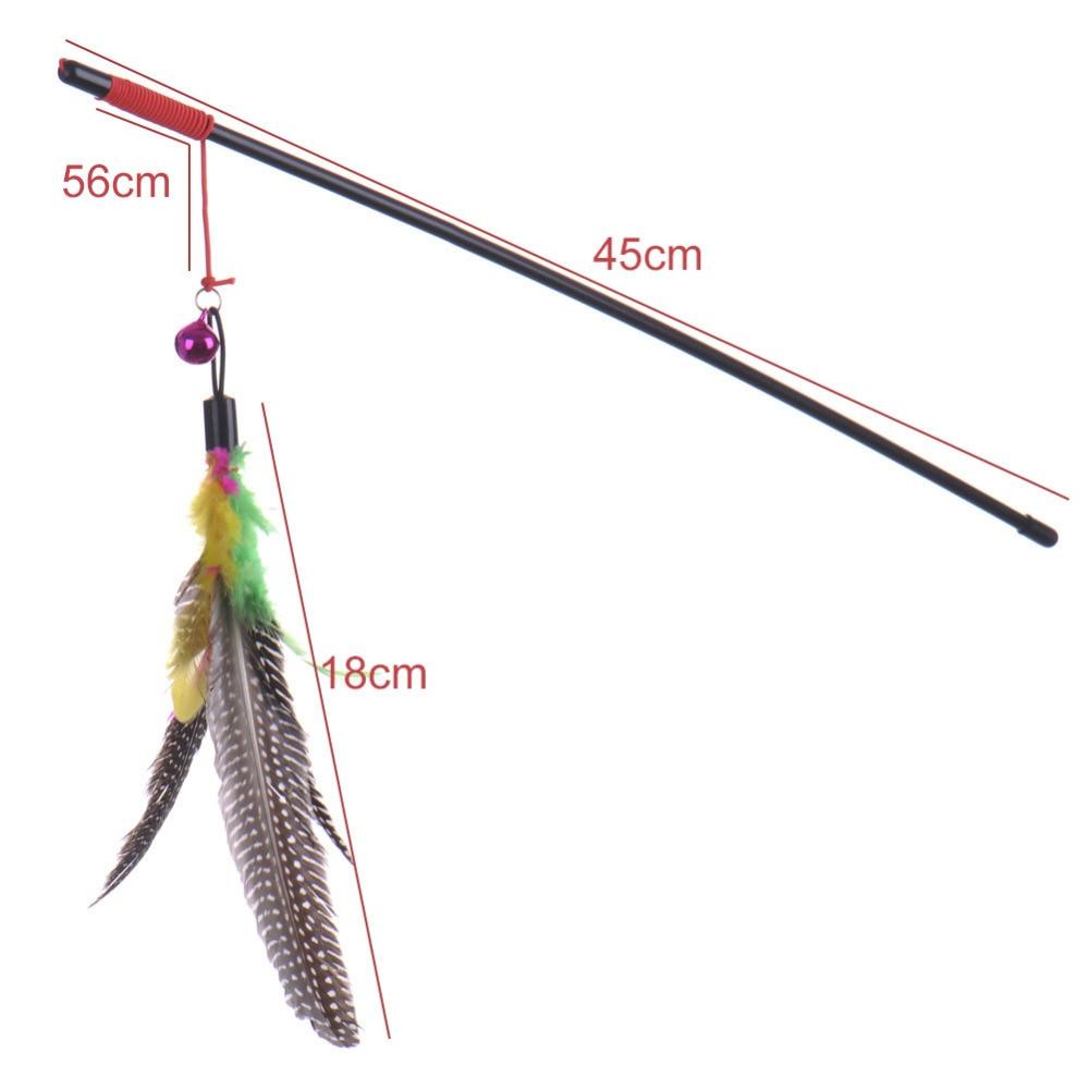 High Quality Pet Cat Toy Newly Design Bird Feather Plush Plastic Toy for Cats Cat Catcher Teaser Toy Free Shipping