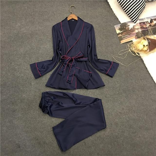 Voplidia Robe Sexy Bathrobe Women 2017 Pajamas Set New Summer Lace Nightgown Set Sleepwear Pajamas Pijama Feminino Pyjama VOP006