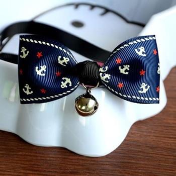 Lacontrie Hot Sales Multi Colors Lovely Bow Cats Dog Tie Dogs Bowtie Collar Pet Supplies Bell Necktie Collar 1Pcs