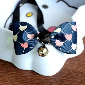 Lacontrie Hot Sales Multi Colors Lovely Bow Cats Dog Tie Dogs Bowtie Collar Pet Supplies Bell Necktie Collar 1Pcs
