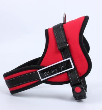 TAILUP Luxury Collar For Large Dogs Reflective Police K9 Soft Harness Vest Pet Shop Dog Accessories S-2XL