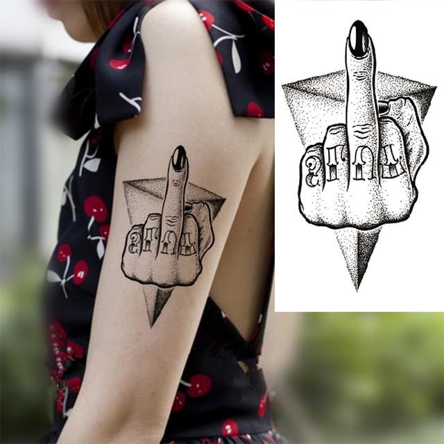 1 Pieces Compass Arrows Hot Black White Large Flower Henna Temporary Tattoo Black Mehndi Style Waterproof Tattoo Sticker