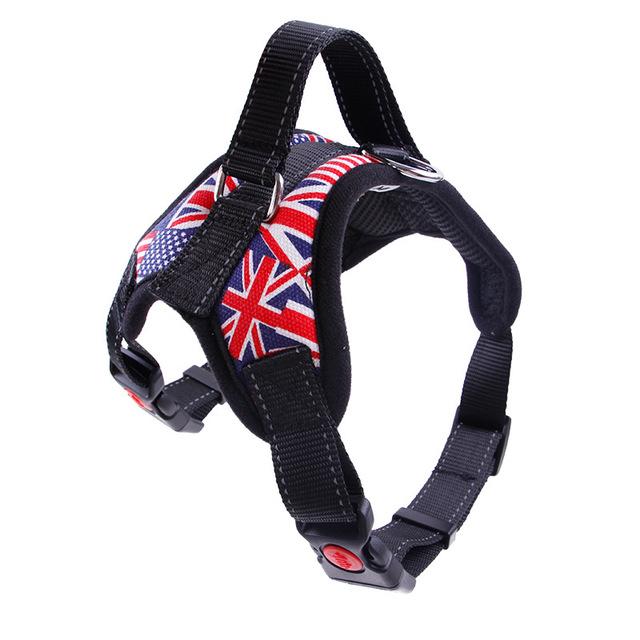 New Pets Dog Harness Vest Reflective Tape Breathable Mesh Pet Dogs Leash Harness Accessories Hot Sale