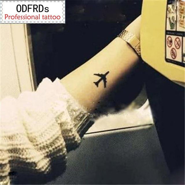 (Min order $0.5) waterproof temporary tattoo tatoo henna fake flash tattoo stickers Taty tatto Lovers plane SYA014