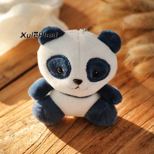 Super Hot NEW - Lover Panda 10CM Plush Stuffed Toys - 4Colors, key chain ring Pendant Plush Toys , Wedding Gift Panda Plush Toy