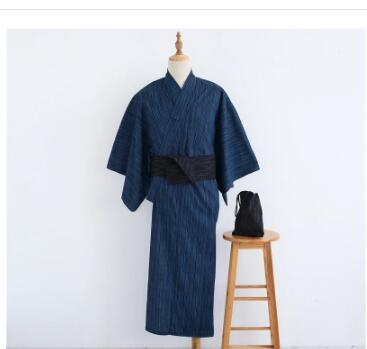 Japanese kimono Men bathrobe Bamboo cotton Robe