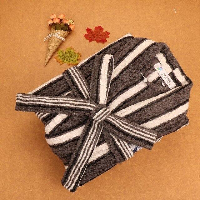 Men's robe cotton bathrobe thick towel fleece Winter Autumn warm lounges pajamas pyjamas gentlemen's homewear male sleepwear