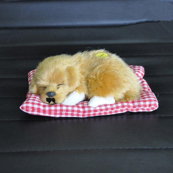 Lovely Baby Animal Doll Plush Sleeping Dogs Stuffed Toys with Sound Kids Kawaii Christmas Birthday New Year Gift For Children