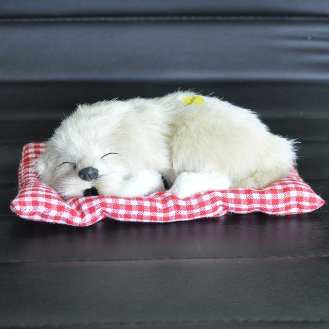Lovely Baby Animal Doll Plush Sleeping Dogs Stuffed Toys with Sound Kids Kawaii Christmas Birthday New Year Gift For Children