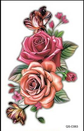 Temporary tattoos 3D black Robot mechanical arm fake transfer tattoo stickers hot sexy cool men spray waterproof designs C058