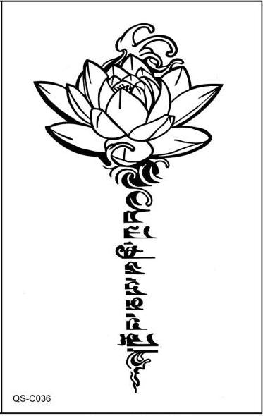 Temporary tattoos 3D black Robot mechanical arm fake transfer tattoo stickers hot sexy cool men spray waterproof designs C058