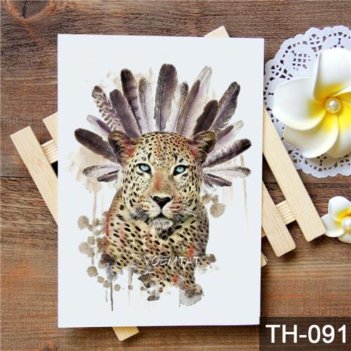 Waterproof Temporary Tattoo Sticker wolf tiger pattern tattoo Water Transfer body art fake tattoo for women men