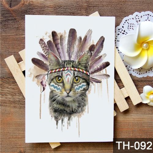 Waterproof Temporary Tattoo Sticker wolf tiger pattern tattoo Water Transfer body art fake tattoo for women men