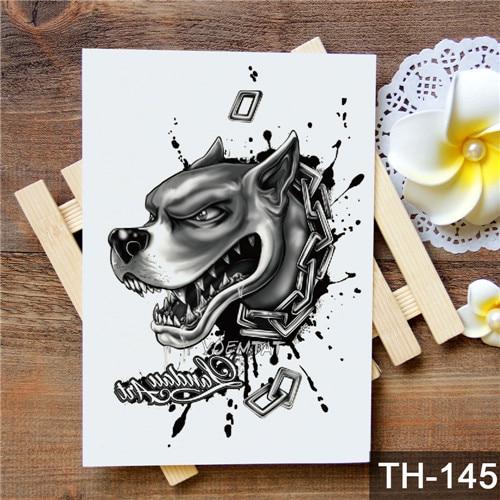 Waterproof Temporary Tattoo Sticker wolf tiger pattern tattoo Water Transfer body art fake tattoo for women men