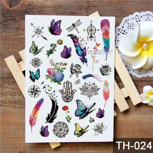 Waterproof Temporary Tattoo Sticker Watercolor Cute little animal pattern tattoo Water Transfer body art fake tattoo