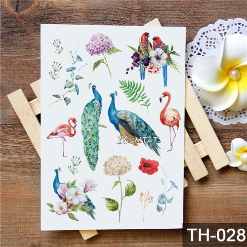 Waterproof Temporary Tattoo Sticker Watercolor Cute little animal pattern tattoo Water Transfer body art fake tattoo