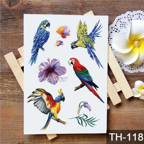 Waterproof Temporary Tattoo Sticker Watercolor Cute little animal pattern tattoo Water Transfer body art fake tattoo