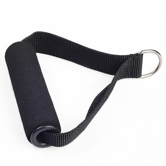 New D Ring Pulldown Tricep Bank Rope Cable Handle V Bar Dip Resistance Exercise Gym Training Arms Strength Fitness Accessories