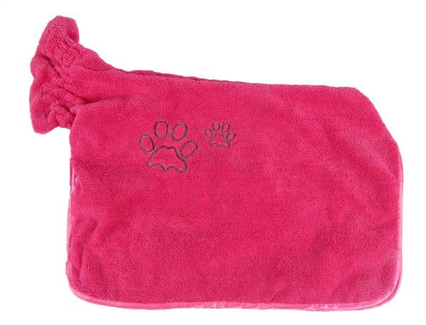Dog Bathrobe Warm Pets Clothes Super Absorbent Pet Drying Towel Embroidery Paw Cat Hood Pet Bath Towel Grooming Pet Product Big