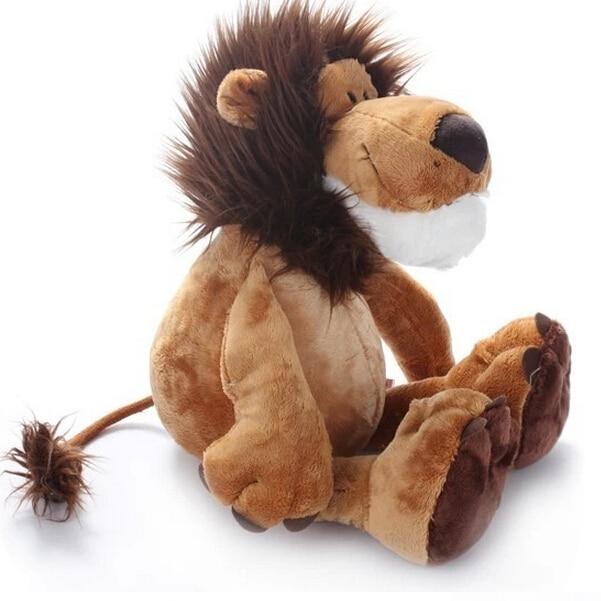 10''25CM Hot Sale Popular Lion Stuffed Plush Doll Jungle Series Stuffed Animal Toys for Kids Children Gift