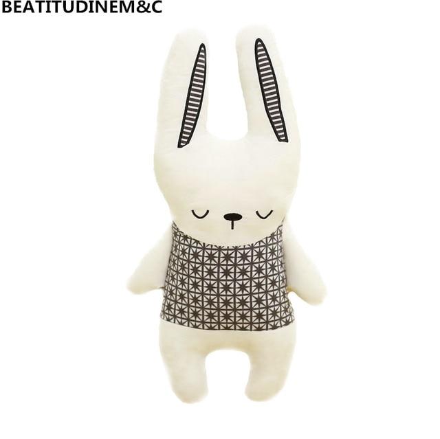 Nordic Style Rabbit Unicorn Bear Pillow Cushion Toys, Cotton Animal Plush Toys, Children's Toys, Baby Room Decoration