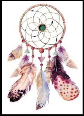 1pc hot sale Black Wolf with Feather Dreamcatcher Cat owl Cool Beauty arm big Tatoo Waterproof Temporary Tattoo Stickers 21*15cm