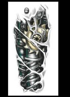 1pc hot sale Black Wolf with Feather Dreamcatcher Cat owl Cool Beauty arm big Tatoo Waterproof Temporary Tattoo Stickers 21*15cm